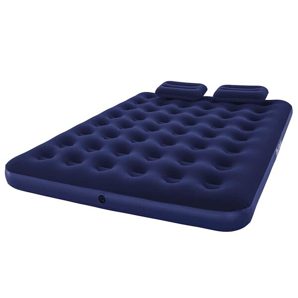 Bestway Inflatable Flocked Airbed with Pillow and Air Pump 203 x 152 x 22 cm 67374