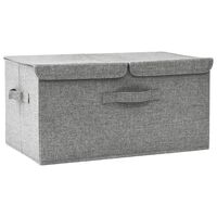 vidaXL Storage Box Fabric 50x30x25 cm Grey