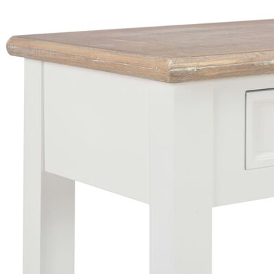 vidaXL Console Table White 110x35x80 cm Wood