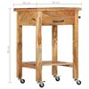 vidaXL Kitchen Trolley 58x58x89 cm Solid Wood Acacia