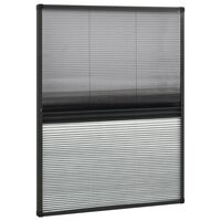 vidaXL Plisse Insect Screen for Windows Aluminium 80x100cm with Shade