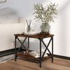 vidaXL Side Table Smoked Oak 55x38x45 cm Engineered Wood