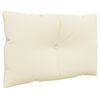 vidaXL Pallet Cushions 2 pcs Cream Fabric
