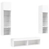 vidaXL 6 Piece TV Wall Units with LED White Engineered Wood