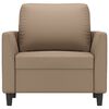 vidaXL Sofa Chair Cappuccino 60 cm Faux Leather