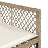 vidaXL Garden Chairs with Cushions 4 pcs Beige Poly Rattan