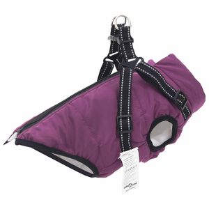 vidaXL Dog Coat Purple L40