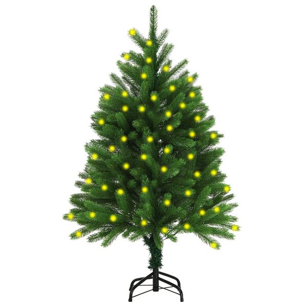 vidaXL Artificial Pre-lit Christmas Tree 120 cm Green
