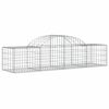 vidaXL Arched Gabion Baskets 7 pcs 200x50x40/60 cm Galvanised Iron