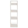 vidaXL Book Cabinet/Room Divider White 41x35x125 cm Solid Wood Pine