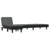 vidaXL L-shaped Sofa Bed Dark Grey 255x140x70 cm Fabric
