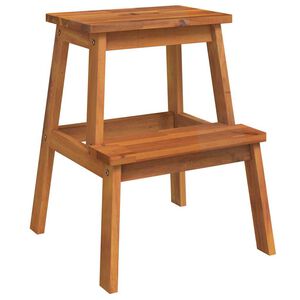 vidaXL 2 Step Stool 40x38x50 cm Solid Wood Acacia