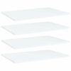 vidaXL Bookshelf Boards 4 pcs White 60x40x1,5 cm Engineered Wood