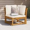 vidaXL Garden Sofa Corner with Cushions 73x73x65 cm Solid Wood Acacia