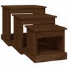 vidaXL Coffee Tables 3 pcs Brown Oak Engineered Wood
