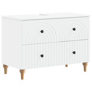 vidaXL Bathroom Sink Cabinet ALKMAAR White 82 x 41x 59 cm
