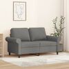 vidaXL 2-Seater Sofa Dark Grey 120 cm Fabric