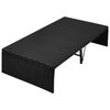 vidaXL Garden Bed with Canopy Black 190x130 cm Poly Rattan