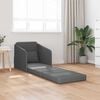 vidaXL Sofa Bed 60cm Dark Grey Fabric