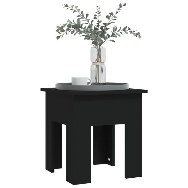vidaXL Coffee Table Black 40x40x42 cm Engineered Wood