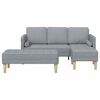 vidaXL Sofa Set 2 pcs Light Grey 173 x 131 x 67 cm Fabric
