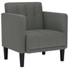 vidaXL Sofa Chair with Armrests Dark Grey 53 cm Fabric