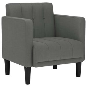 vidaXL Sofa Chair with Armrests Dark Grey 53 cm Fabric