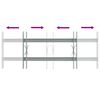 Adjustable Security Grille for Windows with 2 Crossbars 500-650 mm