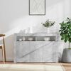 vidaXL Sideboard with LED Lights Concrete Grey 115.5x30x75 cm