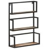 vidaXL Wall Shelf 60x20x85 cm Rough Mango Wood