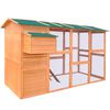 vidaXL Chicken Coop Wood 295x163x170 cm