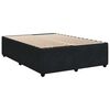 vidaXL Box Spring Bed with Mattress Black Double Velvet