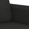 vidaXL 4 Piece Sofa Set with Cushions Black Fabric