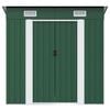 vidaXL Garden Shed Green Metal