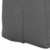 vidaXL Back Pillow Dark Grey 160 x 24 x 50 cm Fabric