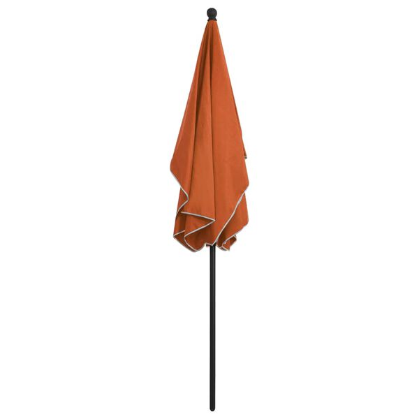 vidaXL Garden Parasol with Pole 210x140 cm Terracotta