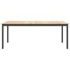 vidaXL Dining Table Natural 200 x 100 x 75 cm Solid Pine Wood