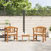 vidaXL Garden Rose Lounge Set with Cushion 3 pcs Solid Acacia Wood