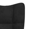 vidaXL Relaxing Chair Black Velvet