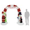 vidaXL Christmas Inflatable Santa & Snowman Arch Gate LED 260 cm
