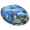 WC Toilet Seat MDF Lid Dolphins