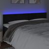 vidaXL LED Headboard Black 200 cm Velvet
