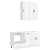vidaXL Kitchen Unit KALMAR 5 pcs White Engineered Wood