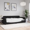 vidaXL Day Bed without Mattress Black 90x190 cm Velvet