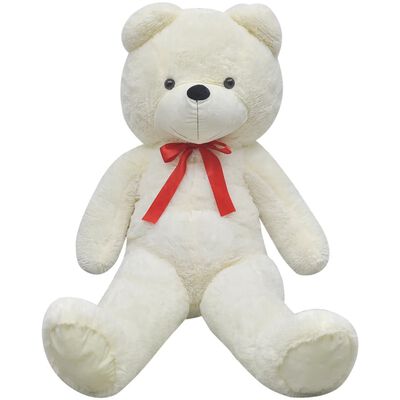 vidaXL XXL Soft Plush Teddy Bear Toy White 160 cm