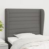 vidaXL Headboard with Ears Dark Grey 83 cm Fabric