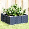 vidaXL Garden Planter with Pegs Blue Grey 42.5x42.5x28.5 cm PP