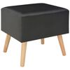 vidaXL Bedside Cabinets 2 pcs Black 40x35x40 cm Faux Leather