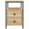 vidaXL Bedside Cabinets 2 pcs Sonoma Oak 34x35.5x50 cm Engineered Wood