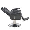 vidaXL Barber Chair Black 72x68x98 cm Faux Leather